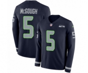 Youth Nike Seattle Seahawks #5 Alex McGough Limited Navy Blue Therma Long Sleeve NFL Jersey