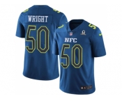 Youth Nike Seattle Seahawks #50 K.J. Wright Navy Stitched NFL Limited NFC 2017 Pro Bowl Jersey