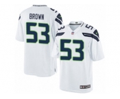 Youth Nike Seattle Seahawks #53 Arthur Brown Limited White NFL Jersey