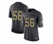 Youth Nike Seattle Seahawks #56 Cliff Avril Limited Black 2016 Salute to Service NFL Jersey