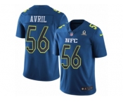 Youth Nike Seattle Seahawks #56 Cliff Avril Limited Blue 2017 Pro Bowl NFL Jersey