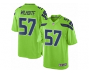 Youth Nike Seattle Seahawks #57 Michael Wilhoite Limited Green Rush NFL Jersey