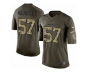 Youth Nike Seattle Seahawks #57 Michael Wilhoite Limited Green Salute to Service NFL Jersey