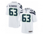 Youth Nike Seattle Seahawks #63 Mark Glowinski Limited White NFL Jersey