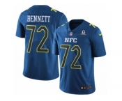 Youth Nike Seattle Seahawks #72 Michael Bennett Limited Blue 2017 Pro Bowl NFL Jersey