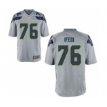 Youth Nike Seattle Seahawks #76 Germain Ifedi Grey NFL Jersey