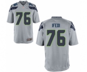 Youth Nike Seattle Seahawks #76 Germain Ifedi Grey NFL Jersey