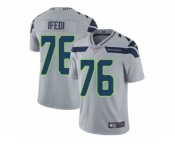 Youth Nike Seattle Seahawks #76 Germain Ifedi Vapor Untouchable Limited Grey Alternate NFL Jersey