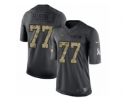 Youth Nike Seattle Seahawks #77 Ahtyba Rubin Limited Black 2016 Salute to Service NFL Jersey