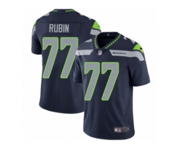 Youth Nike Seattle Seahawks #77 Ahtyba Rubin Vapor Untouchable Limited Steel Blue Team Color NFL Jersey