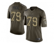 Youth Nike Seattle Seahawks #79 Ethan Pocic Limited Green Salute to Service NFL Jersey