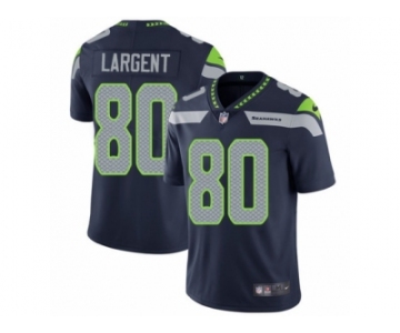 Youth Nike Seattle Seahawks #80 Steve Largent Vapor Untouchable Limited Steel Blue Team Color NFL Jersey