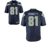 Youth Nike Seattle Seahawks #81 Nick Vannett Blue Team Color NFL Jersey