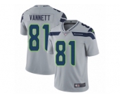 Youth Nike Seattle Seahawks #81 Nick Vannett Vapor Untouchable Limited Grey Alternate NFL Jersey