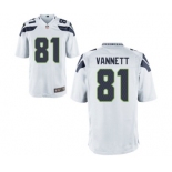 Youth Nike Seattle Seahawks #81 Nick Vannett White NFL Jersey