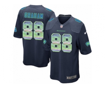 Youth Nike Seattle Seahawks #88 Jimmy Graham Limited Navy Blue Strobe NFL Jersey