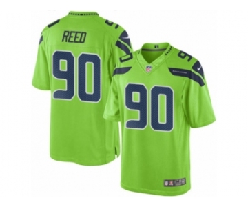 Youth Nike Seattle Seahawks #90 Jarran Reed Limited Green Rush NFL Jersey