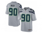 Youth Nike Seattle Seahawks #90 Jarran Reed Limited Grey Alternate NFL Jersey