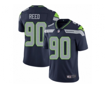 Youth Nike Seattle Seahawks #90 Jarran Reed Vapor Untouchable Limited Steel Blue Team Color NFL Jersey