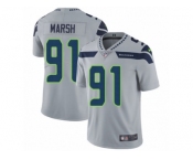 Youth Nike Seattle Seahawks #91 Cassius Marsh Vapor Untouchable Limited Grey Alternate NFL Jersey