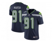 Youth Nike Seattle Seahawks #91 Cassius Marsh Vapor Untouchable Limited Steel Blue Team Color NFL Jersey