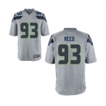 Youth Nike Seattle Seahawks #93 Jarran Reed Grey Alternate NFL Jersey