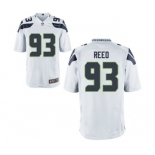 Youth Nike Seattle Seahawks #93 Jarran Reed White NFL Jersey