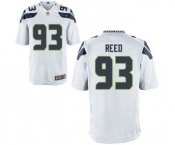 Youth Nike Seattle Seahawks #93 Jarran Reed White NFL Jersey