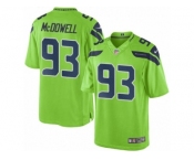 Youth Nike Seattle Seahawks #93 Malik McDowell Limited Green Rush NFL Jersey