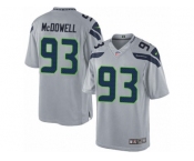 Youth Nike Seattle Seahawks #93 Malik McDowell Limited Grey Alternate NFL Jersey