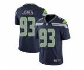 Youth Nike Seattle Seahawks #93 Nazair Jones Vapor Untouchable Limited Steel Blue Team Color NFL Jersey