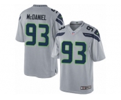 Youth Nike Seattle Seahawks #93 Tony McDaniel Limited Grey Alternate NFL Jersey