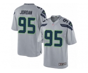 Youth Nike Seattle Seahawks #95 Dion Jordan Limited Grey Alternate NFL Jersey