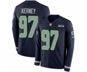 Youth Nike Seattle Seahawks #97 Patrick Kerney Limited Navy Blue Therma Long Sleeve NFL Jersey