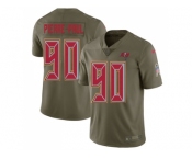 Youth Nike Tampa Bay Buccaneers #90 Jason Pierre-Paul Olive Stitched NFL Limited 2017 Salute to Service Jersey