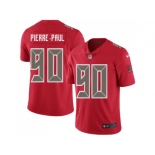 Youth Nike Tampa Bay Buccaneers #90 Jason Pierre-Paul Red Stitched NFL Limited Rush Jersey