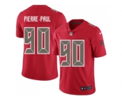 Youth Nike Tampa Bay Buccaneers #90 Jason Pierre-Paul Red Stitched NFL Limited Rush Jersey