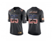 Youth Seattle Seahawks #25 Richard Sherman Anthracite Salute to Service USA Flag Fashion Jersey