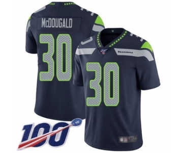 Youth Seattle Seahawks #30 Bradley McDougald Navy Blue Team Color Vapor Untouchable Limited Player 100th Season Football Jersey