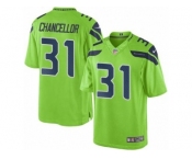 Youth Seattle Seahawks #31 Kam Chancellor Green Color Rush Limited Jersey