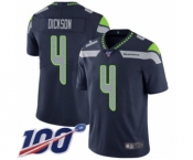 Youth Seattle Seahawks #4 Michael Dickson Navy Blue Team Color Vapor Untouchable Limited Player 100th Season Football Jersey