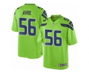 Youth Seattle Seahawks #56 Cliff Avril Green Color Rush Limited Jersey