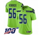 Youth Seattle Seahawks #56 Mychal Kendricks Limited Green Rush Vapor Untouchable 100th Season Football Jersey