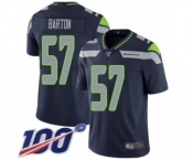 Youth Seattle Seahawks #57 Cody Barton Navy Blue Team Color Vapor Untouchable Limited Player 100th Season Football Jersey