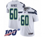 Youth Seattle Seahawks #60 Phil Haynes White Vapor Untouchable Limited Player 100th Season Football Jersey