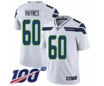 Youth Seattle Seahawks #60 Phil Haynes White Vapor Untouchable Limited Player 100th Season Football Jersey