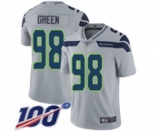 Youth Seattle Seahawks #98 Rasheem Green Grey Alternate Vapor Untouchable Limited Player 100th Season Football Jersey