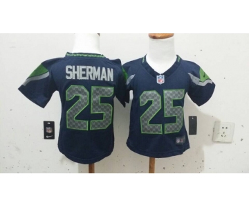 nike kids nfl jerseys seattle seahawks #25 sherman blue[nike]