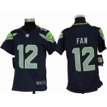 nike youth nfl jerseys seattle seahawks #12 fan blue[nike]