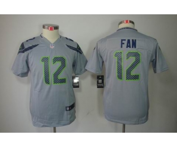 nike youth nfl jerseys seattle seahawks #12 fan grey[nike]